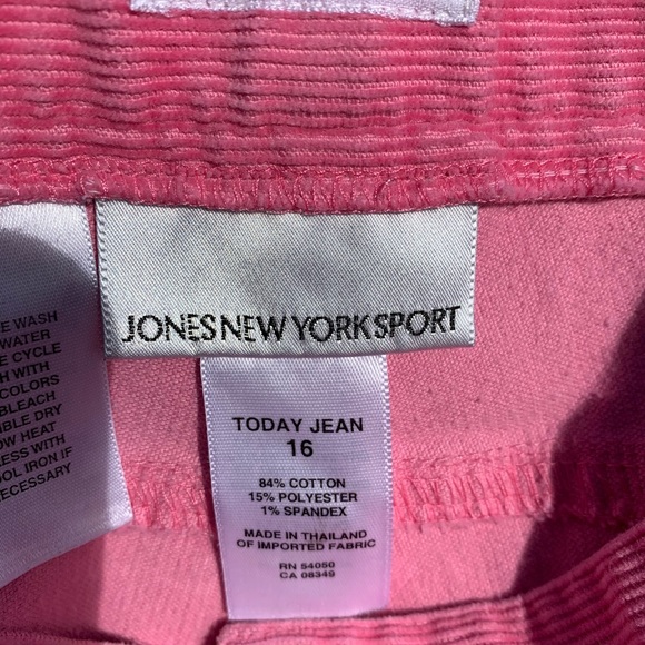 Pink Jones New York Sport corduroy pants. - Picture 6 of 10